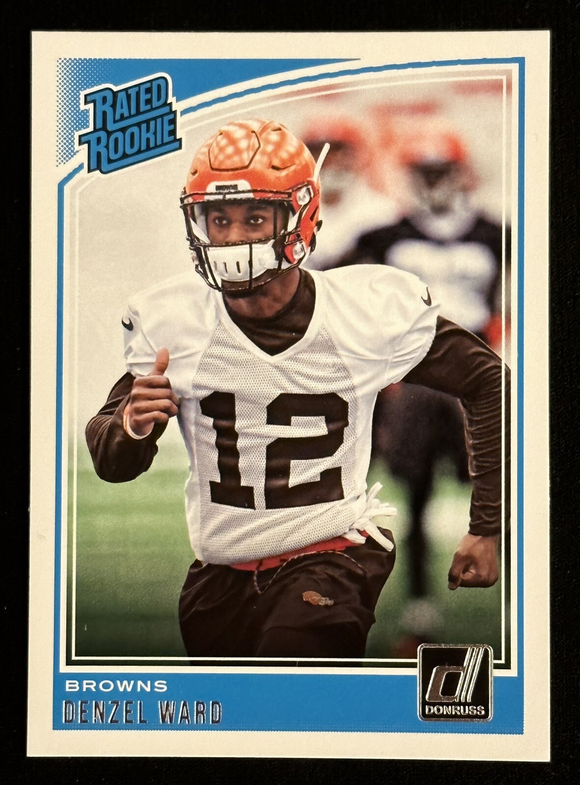 2018 Panini Donruss Rated Rookie Denzel Ward #348 Rookie RC