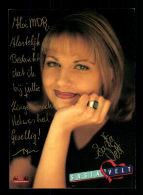 Sasja Velt Autograph Card Original Signed ## BC 155098