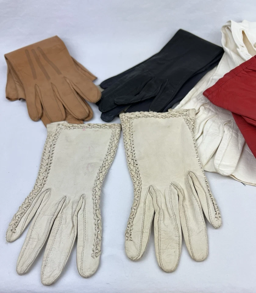 Guantes de cuero de colección para damas Kislav Francia niño real Alemania Lionel Le Grand Bélgica Foto 4 de 4