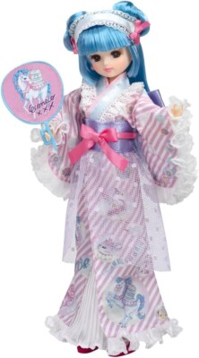 Takara Tomy Licca Chan Eco Neko Yukata Licca Chan LD14 Doll JAPAN
