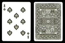 1 x playing card Theory11 High Victorian - 8 of Spades ZT 39