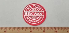 VTG 80's MR ZOGS SEX WAX FOIL WAVE NOS SURF SURFING SURFBOARD SKATEBOARD STICKER