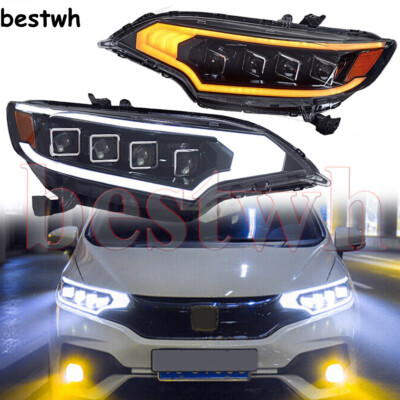2xLed Scheinwerfer Montage Projektor Hi/L Beam Paar für Honda Fit Jazz GK5 13-20