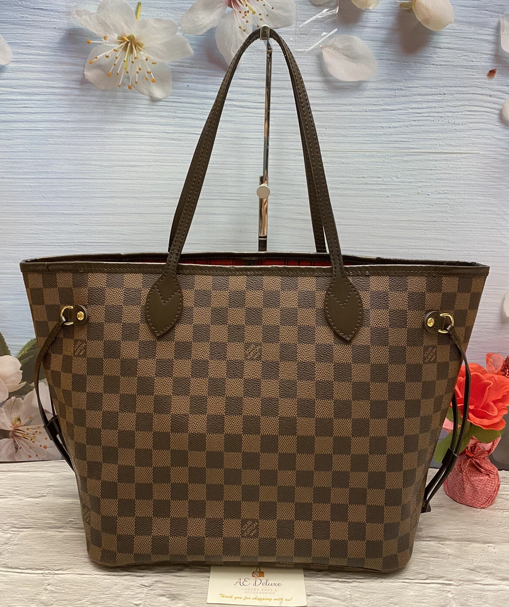 Louis Vuitton Neverfull Damier Ebene Tote Bag