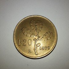 20 Lire 1979 Ramo di quercia Repubblica Italiana
