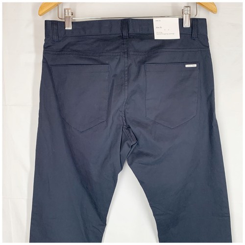 Calvin Klein Pants 30 x 32 Navy Blue Chino Slim Fit Stretch Straight Leg NEW NWT - Picture 10 of 15