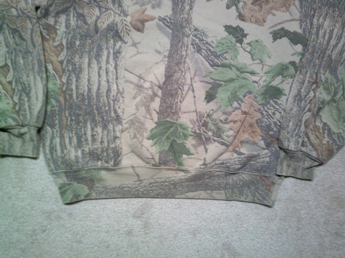 Vintage Jerzees Outdoors Camo Crewneck Sweatshirt Mens Large Realtree Faded - Picture 4 of 8