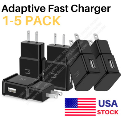 Adaptive Fast Charging Adapter USB Wall Charger Block For Samsung Android Google