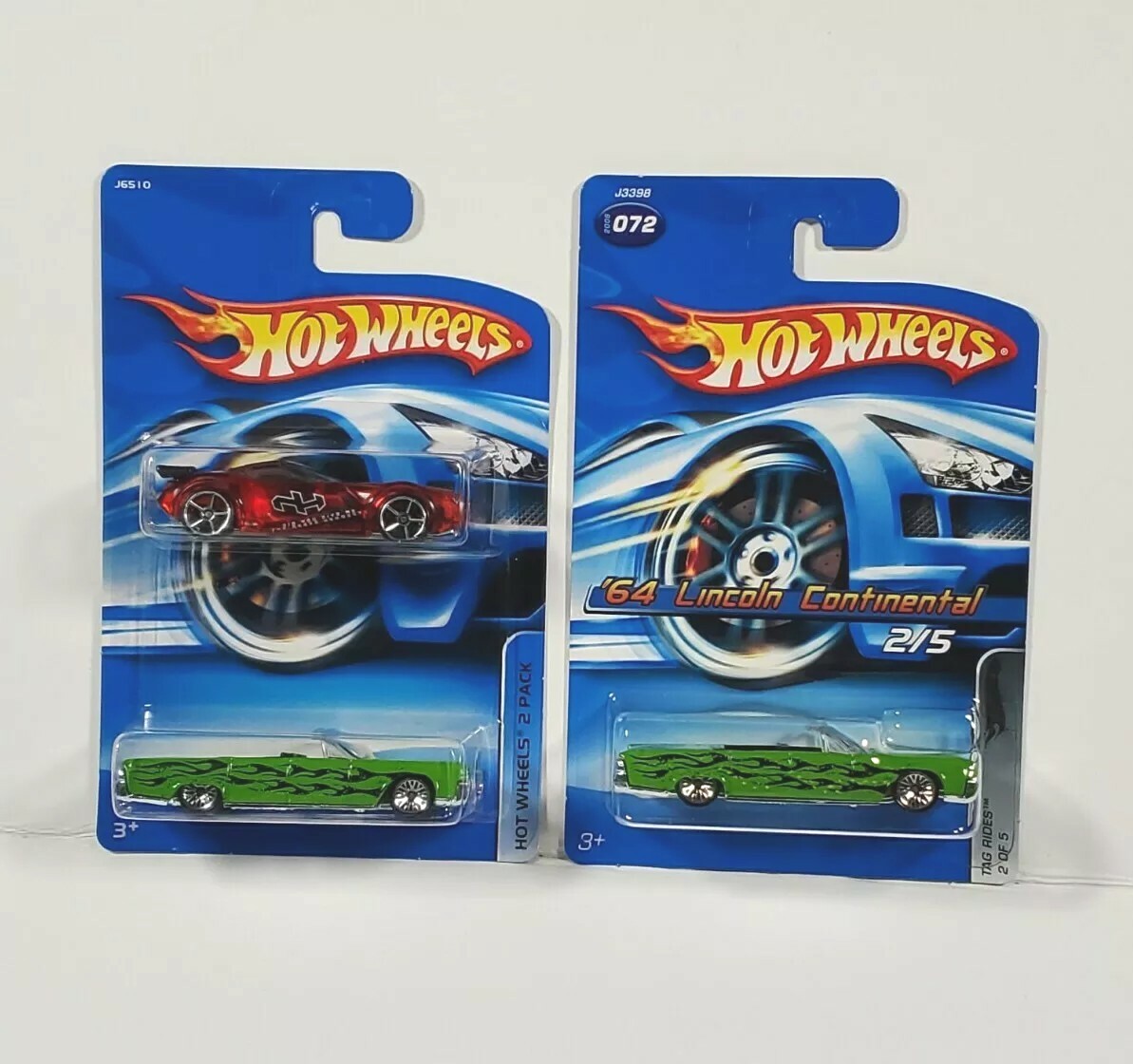 2006 Hot Wheels '64 LINCOLN CONTINENTAL 2 Pack & Single #72 Lot Of 2