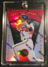 1997 JAVIER LOPEZ PINNACLE CERTIFIED MIRROR RED W/COATING #42 BRAVES (245)