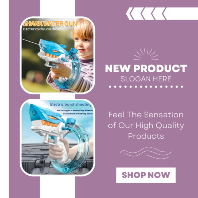 #ad #ad New Shark Electric Water Gun Toys Fully Automatic Continuous Fire Water Gun Larg $32.49