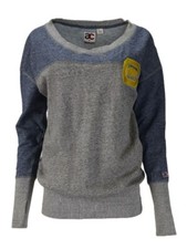 AMERICAN COLLEGIATE Women's Grey Golden Bears Sweatshirt W011Cal1A NWT