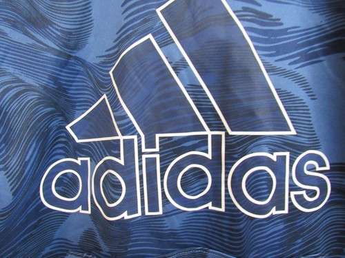 Adidas Youth Blue Logo Lightweight Fleece Hoodie Pullover XL - Picture 2 of 4