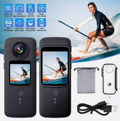 HD 4K Wifi Action Camera Sports Vlog Selfie Premium For Insta360 X3 360 GO RPO