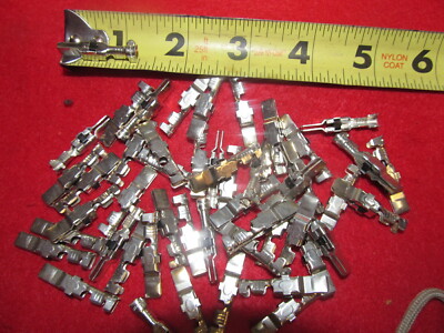 Lot of 50 Amphenol Contact Wire Crimp Pin, Each pin stamped AMP 12-16 ...