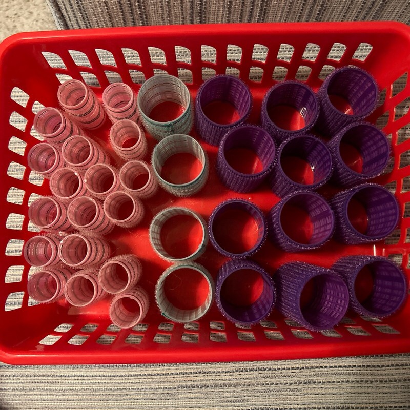 VINTAGE - 34 SELF-GRIPPING HAIR CURLERS/ROLLERS - 3 DIFFERENT SIZES