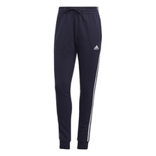 Women's Adidas 3 stripe French Terry Cuffed Pants, Slim Fit, Jogger, Bottoms New