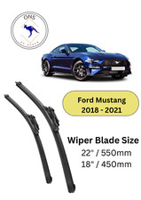 WIPER BLADES FOR FORD MUSTANG 2018-2021 (FN) COUPE