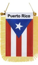 4 X 6 Puerto Rico Flag Small Flags Banners for Car Rearview Mirror Free Shipping