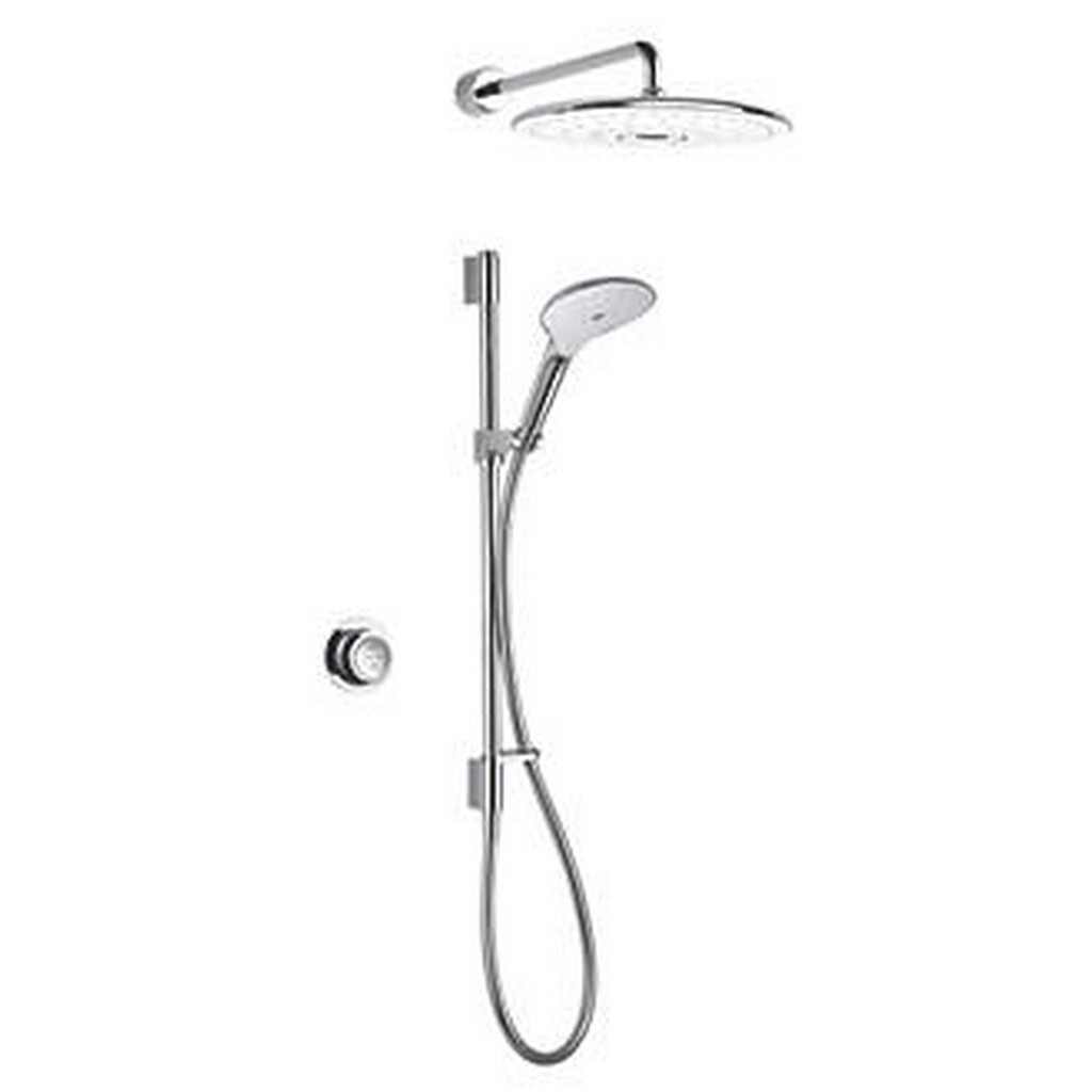 MIRA MODE MAXIM GRAVITY-PUMPED REAR-FED DUAL OUTLET CHROME THERMOSTATIC SHOWER