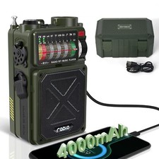 Emgykit Emergency Crank Radio - 4000mAh/14800mWh AM/FM/WB/SW/NOAA Weather Rad...