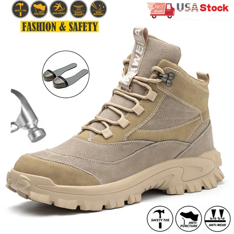 Ankle high hotsell work shoe
