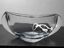bohemia glass orbit 30cm modern centerpiece bowl, crystalite, Czech republic