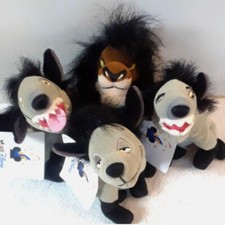 New Disney Lion King Bean Bag Plush Toy Scar  3 Hyenas