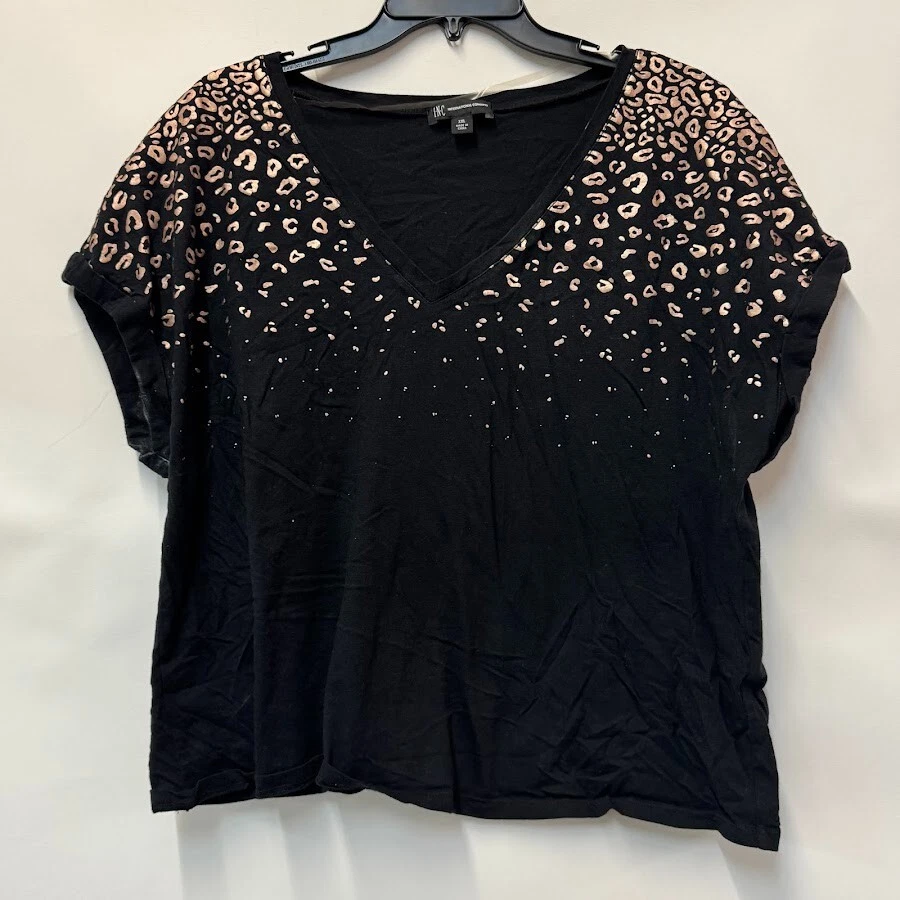 Morgane Le Fay Solid White Short Sleeve Top Size L - 69% off
