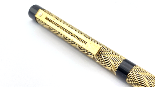 BOLÍGRAFO SHEAFFER TARGA VINTAGE EN PATRÓN DE PLUMAS EN CAJA HECHO EN EE. UU. - Imagen 5 de 11