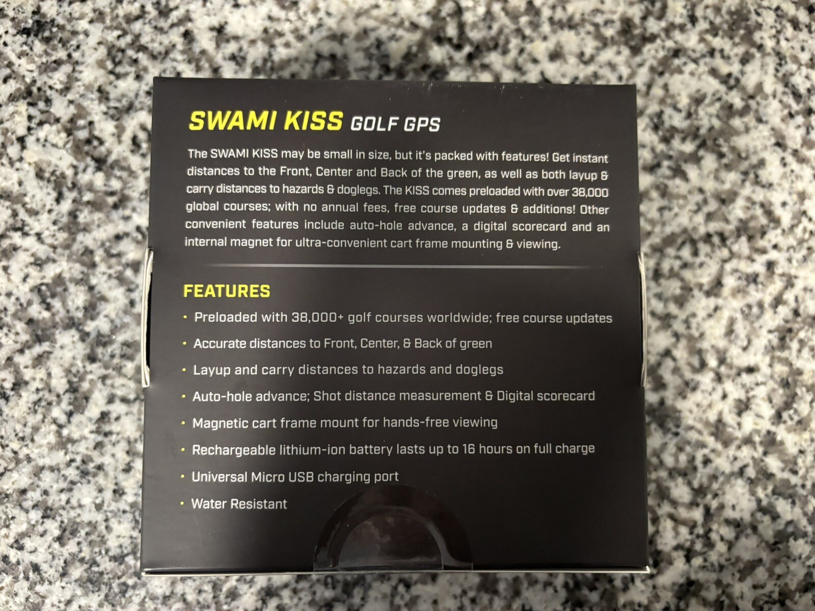 Izzo Golf Swami KISS Golf GPS A44192 Distance Yards Range Finder New