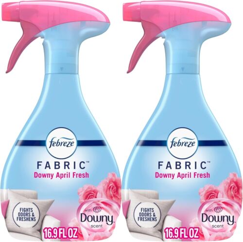 Febreze Odor-Fighting Fabric Refresher, Downy April Fresh, 16.9 Fl Oz, Pack of 2 - 第 1/7 張圖片