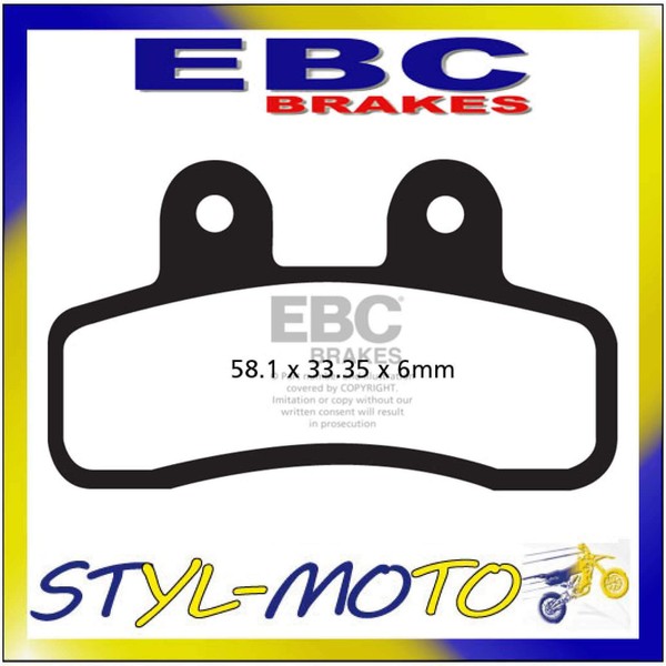 FA448 BeläGe Organisch Hinten EBC Generic SM 50 Mini Trigger 2008-2009-image