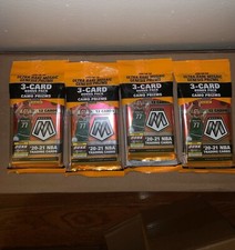 Lot of 4- 2020-21 Prizm Mosaic Basketball CELLO Packs Multi-pack SEALED