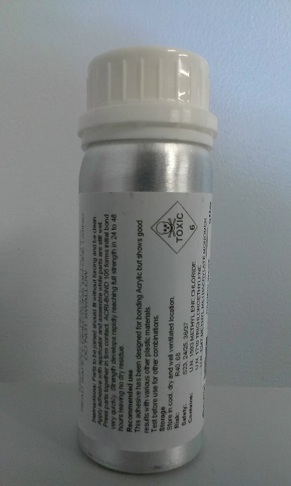 Acri Bond 105 Solvent Cement Glue 100ml For Acrylic, ABS, PC, HIPS & PETG - image 2 of 4