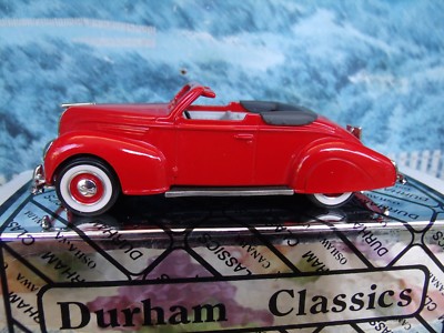 Diecast model cars Lincoln Zephyr 1/43 Brooklin 4-door metallic türkis 1938