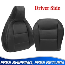 For 2014 2015 Mercedes Benz CLA Driver Side Replacement Black Leather Seat Cover