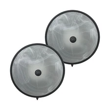 2Pk RV Ceiling Light 12V Led Textured Black Decorative RV Bathroom Light