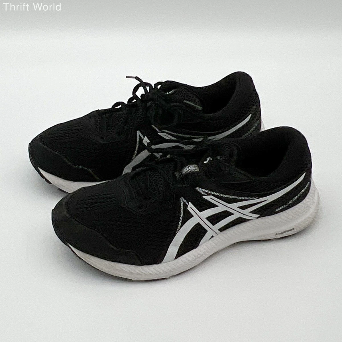 ASICS Gel Contend 7 Extra Wide Men\'s Running Shoes Black White US‎ 14 1011B039 Gel Contend 7 4E Wide  main image 2