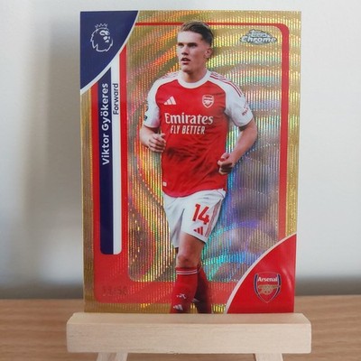 Topps Chrome Premier League 2026 Viktor Gyokeres 35/50 Gold Rare Arsenal FC #A2