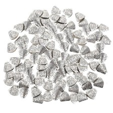 Silver Alloy Tassel End Caps Durable Crimp Caps Ideal for DIY Jewelry Making