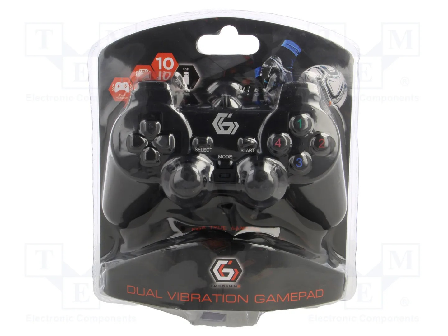 Gembird Nero Dual Controller Con Vibrazione Usb Per Pc - Immagine 3