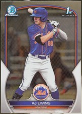 2023 Bowman Draft #BDC-152 AJ Ewing Chrome Baseball VG