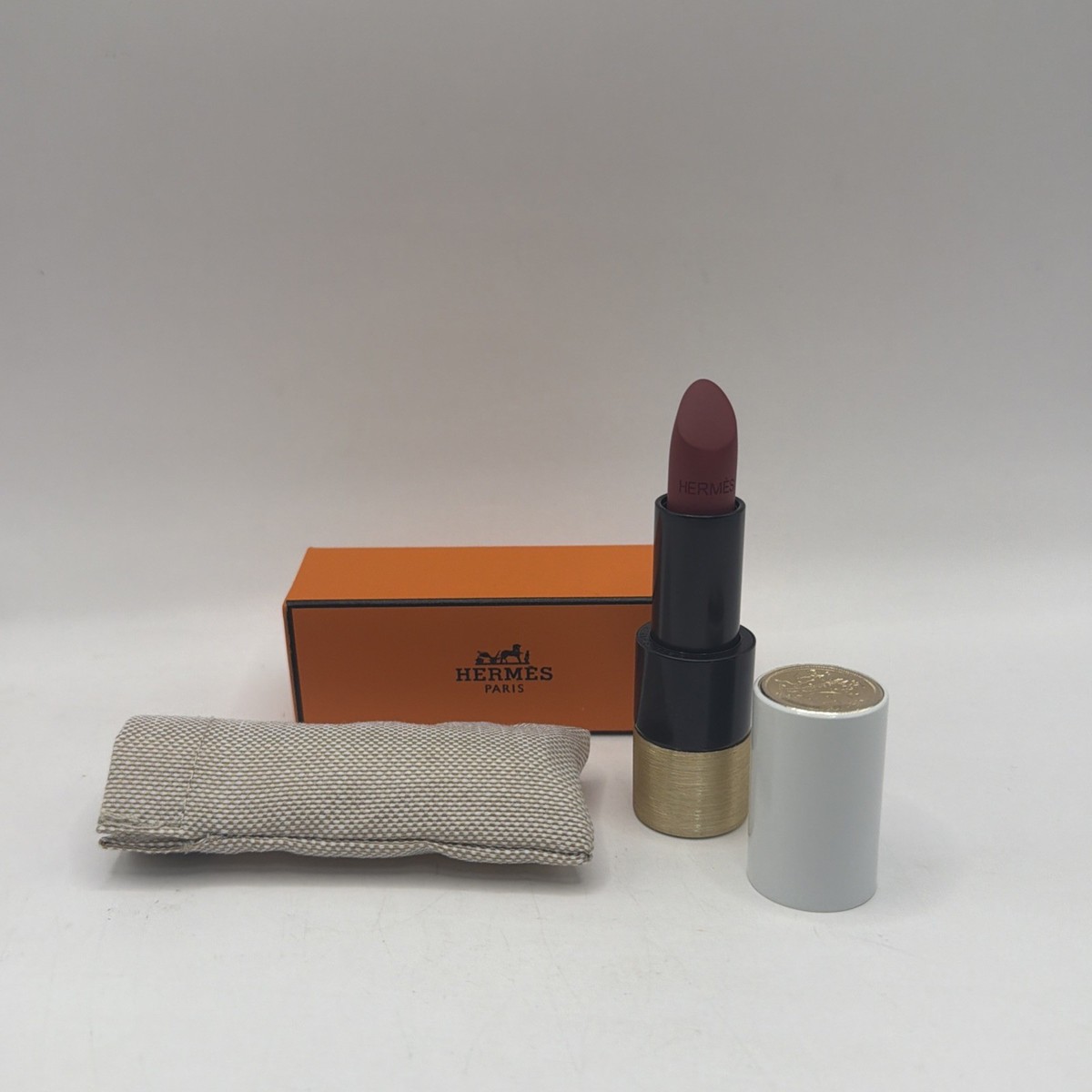 Hermes Lipstick # 68 ROUGE BLEU Rouge HERMES Matte Lipstick Full