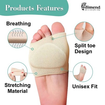 Metatarsal Pads For Women And Men Ball Of Foot Cushion - Gel - Foto 8