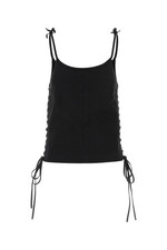 BALENCIAGA Black Cotton Tank Top New  Authentic