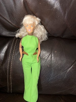 Vintage 1990 Kid Kore Barbie Doll Clone Doll w/Green Pants Suit