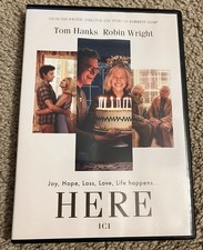 Here - (DVD, 2025)Tom Hanks Robin Wright - Robert Zemeckis