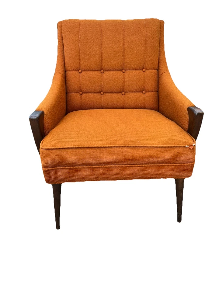 Vintage Mid Century modern mcm  Lounge arm Chair Kroehler blue - Image 2 of 4