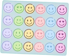 8' x 10' Classroom Rug, Carpets Schoolgirl Style Pastel Smileys Educational